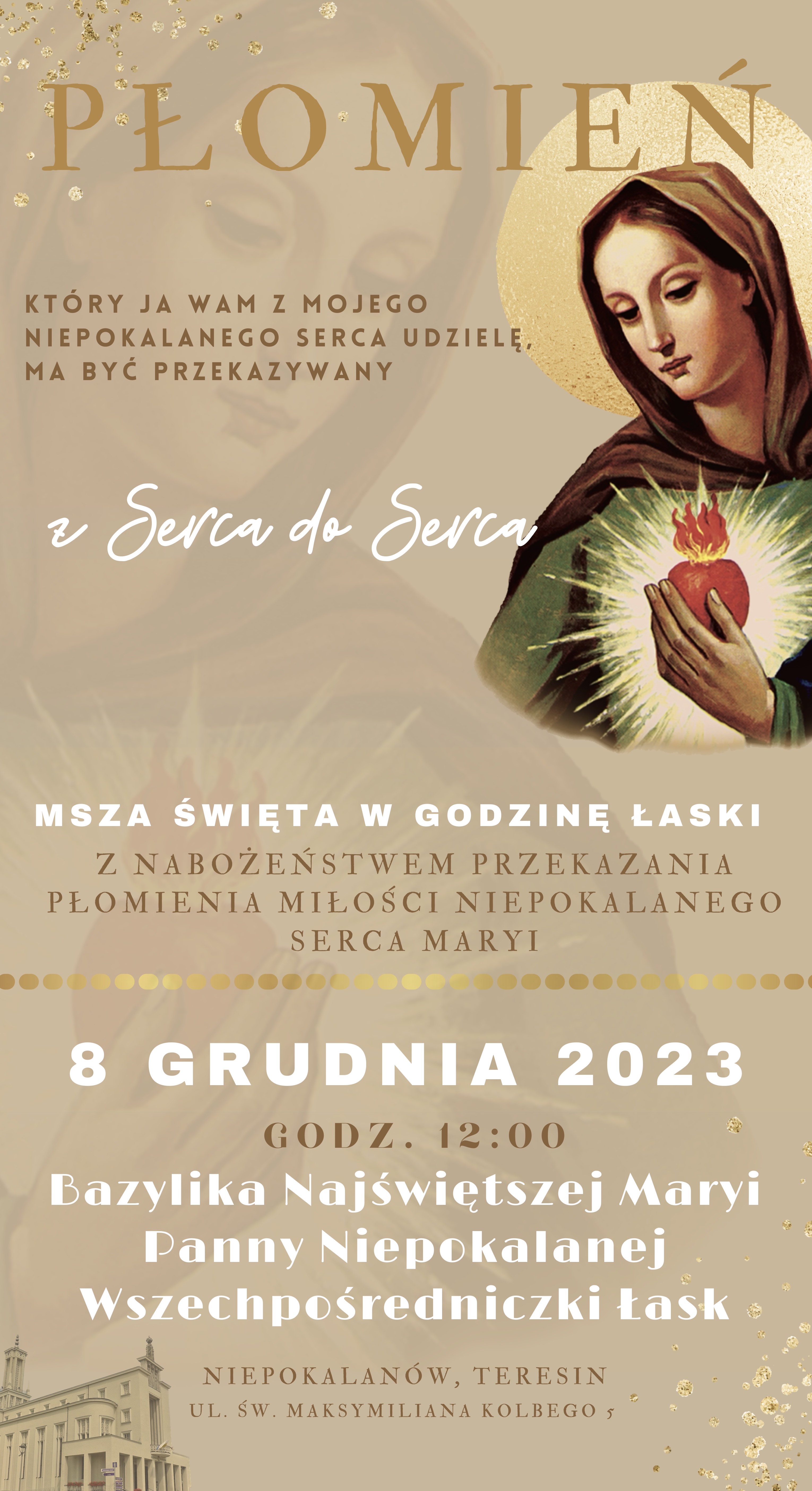 Płomień Miłości Niepokalanego Serca Maryi